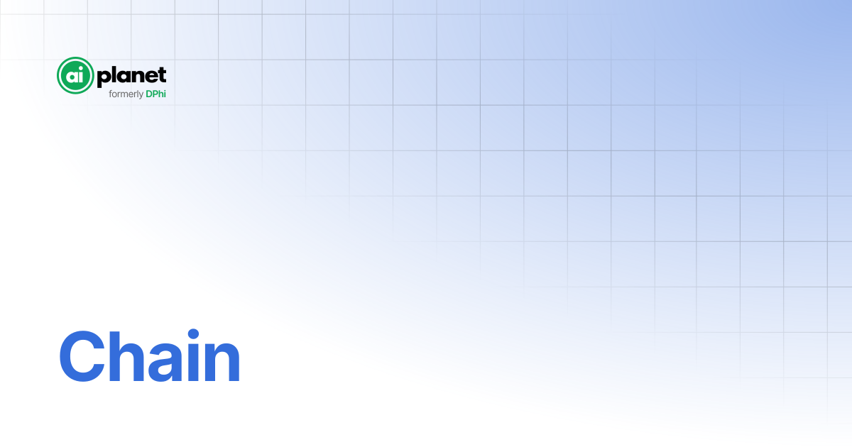 Chain | GenAI Stack
